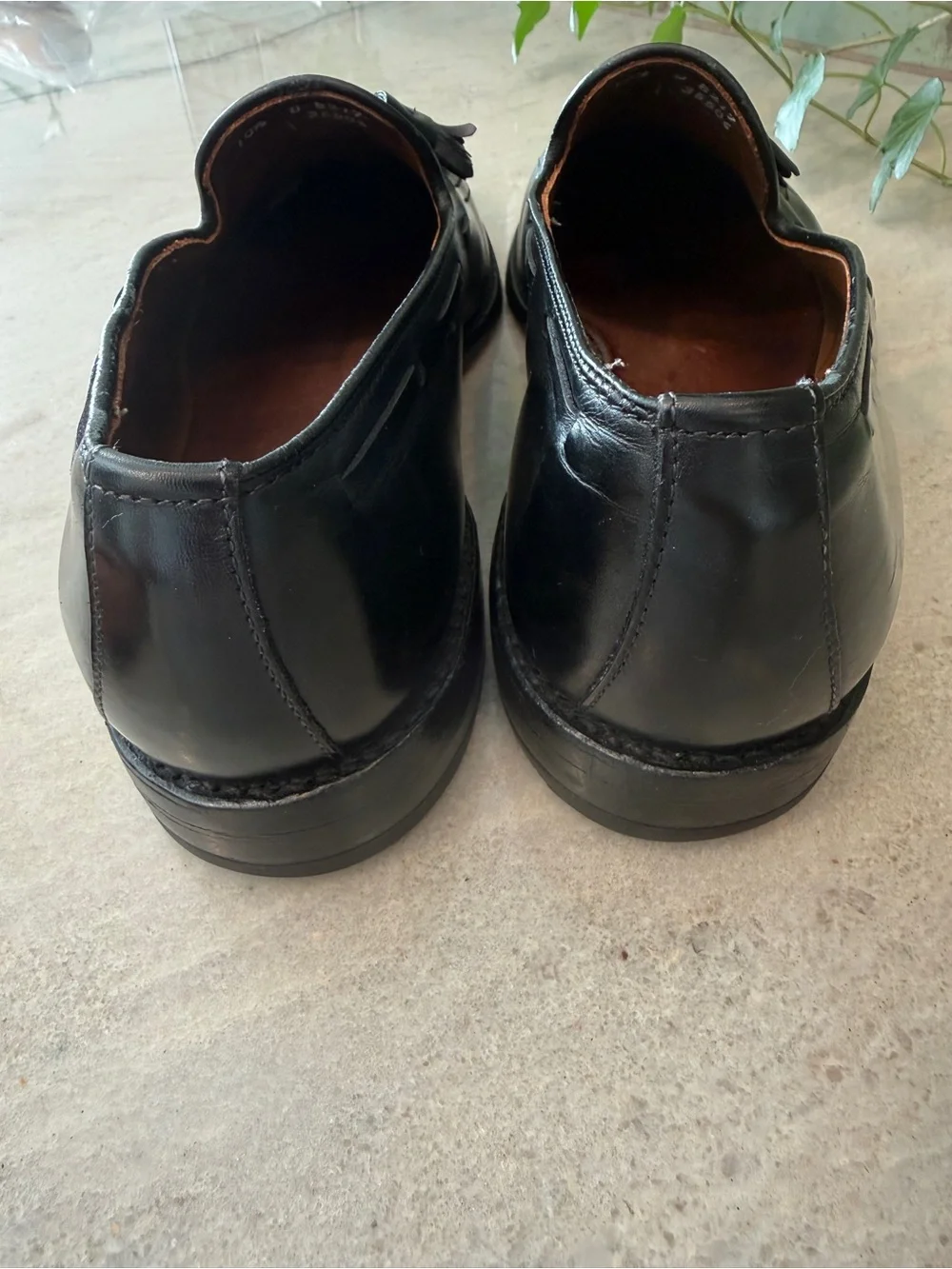 Allen Edmonds Grayson Black Leather Tassel Loafers Men’s 10.5 D Dress Shoes USA